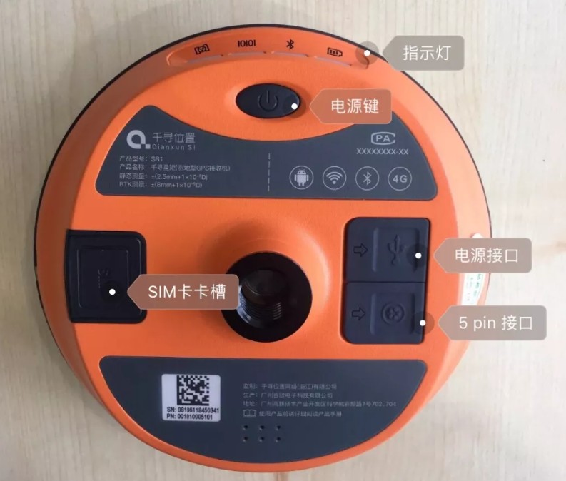 千尋SR1接收機背面 千尋SR1接收機背面